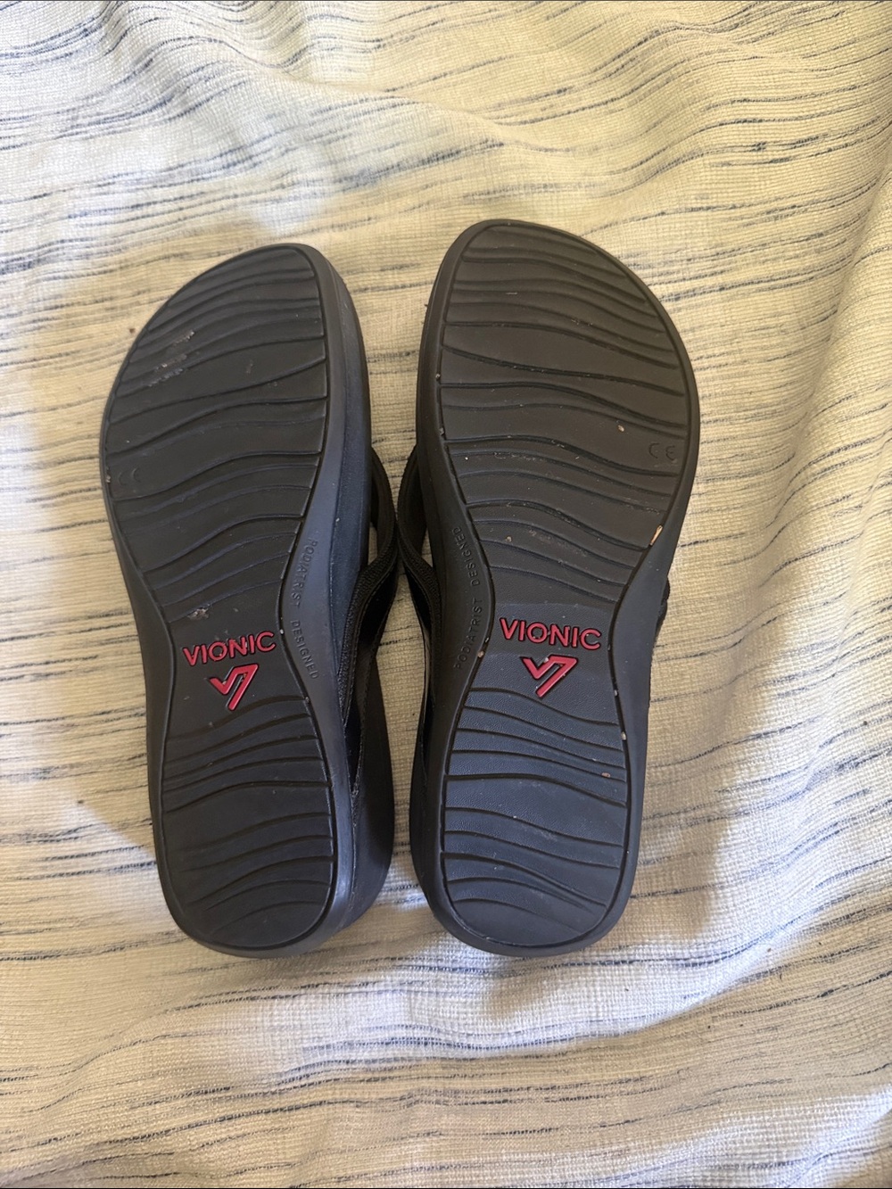 Vionic Women's Black platform Flip-Flop Sandals size 8 SUPER comfy !!! - Picture 4 of 6